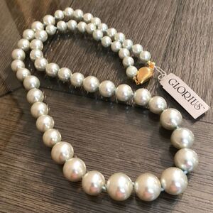 Vintage GLORIUS Graduated Light Blue Necklace, Graduated Beads